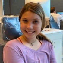 Young orthodontic patient smiling