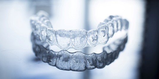 close-up of Spark Clear Aligner