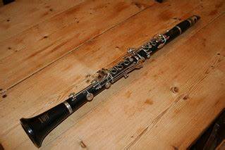 clarinet on wooden table