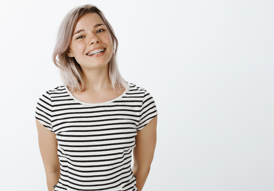 Girl with braces